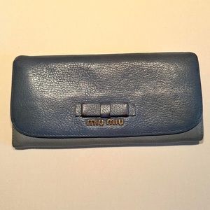 Blue Miu Miu wallet